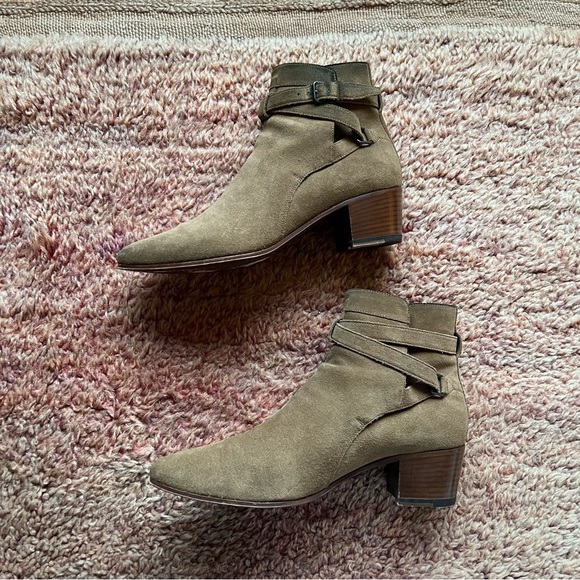 Saint Laurent Blake Jodhpur Suede Boots, Tan size 40 (10) - Picture 6 of 16